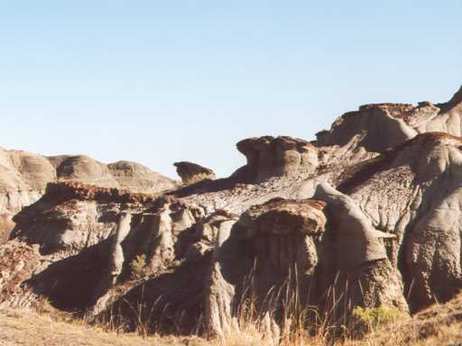 Hoodoos in the Dinosaur Provincial Park