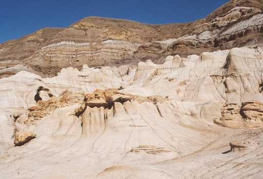 Hoodoos in het Dinosaur Provincial Park
